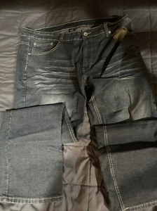 PJ Mark Jeans Herren 38x32 Blau Dark Wash Denim Hose Freizeit - Bild 1 von 8