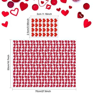 45 Pcs Valentine's Day Tissue Paper Gift Wrapping Tissue PaperSweet Heart Des... - Picture 1 of 6