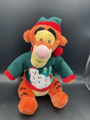 TIGGER SNOWMAN DISNEY Store WINNIE THE POOH  Christmas Stuffed Animal Plush Toy - Image 1 of 4
