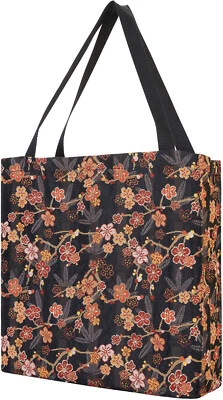 Floral Sakura Foldable Reusalbe Shopping Tote Shoulder Bag For Women - Image 1 of 4