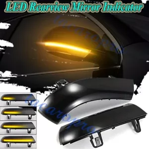 LED Turn Signal Light Rear View Mirror Dynamic For VW Golf 5 Jetta MK5 Passat - Picture 1 of 12