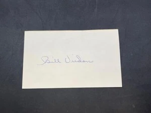 SIGNED IN-PERSON 3X5 INDEX CARD BILL VIRDON PITTSBURGH PIRATES AUTO NO COA - Picture 1 of 2