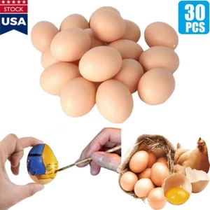 10/30x Fake Dummy Egg Hen Chicken Joke Prank Plastic Eggs Home Kitchen Decor USA - Picture 1 of 13