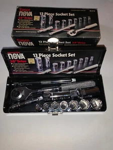 Juego de 13 enchufes vintage Easco Nova con caja - Imagen 1 de 9