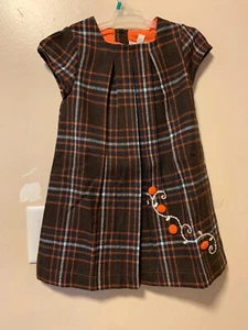 P'TITE MOM Orange/brown Wool/polyester Dress 4T NWT - Picture 1 of 6