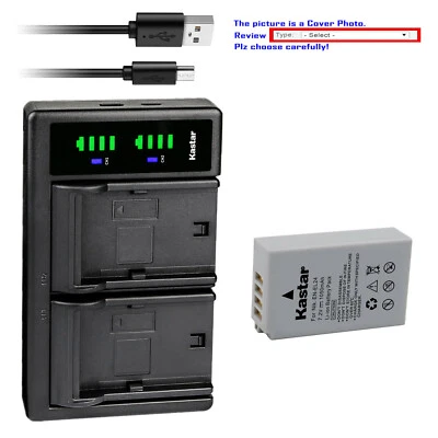 Cargador USB Kastar Batería LTD2 para Cámara Nikon EN-EL24 ENEL24a Nikon 1 J5, 1J5 Foto 1 de 4
