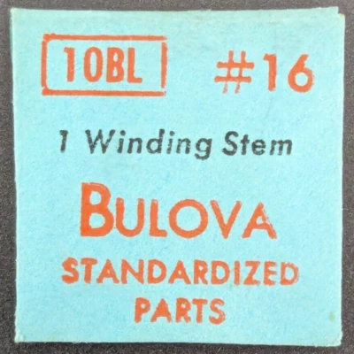 NOS NEW Genuine Bulova Cal. 10BL  # 16 Winding Stem - Vintage Watch Part - Image 1 of 2
