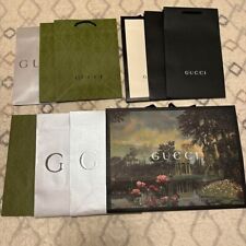 10-piece Authentic GUCCI multicolor Paper Shopping Gift Tote Bag of various size