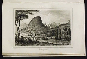 1839,SARDEGNA= CODRONGIANOS = OSILO Sardinia=NUORO.IGLESIAS Acciaio.Le Chevalier - Bild 1 von 1