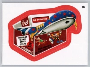 2015 Topps Wacky Packages #18 zapatos sin equilibrio borde rojo - Imagen 1 de 2