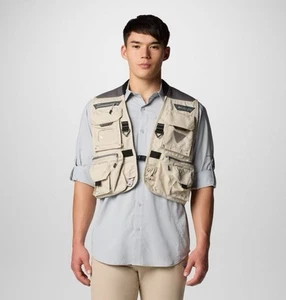 Columbia PFG Henry's Fork V Fishing Vest XXL beige kith style - Picture 1 of 9
