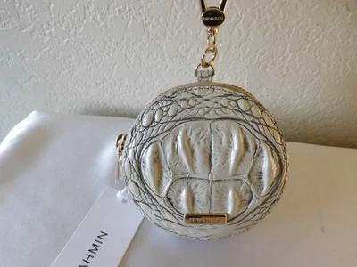 Nuevo Monedero Brahmin Circle Coin Moonrise Melbourne Clip-on, Dije Foto 1 de 4