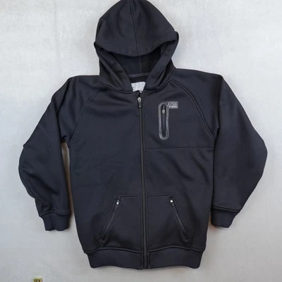 Fox Racing Zip Up Hoodie Jacket Large Womens Black Logo Vtg Y2K Fleece Lined - Image 1 of 4