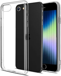 iPhone SE 2022/2020/8/7 Soft TPU Clear Case - Anti-Yellowing Cover - Picture 1 of 12