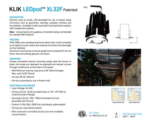 New! (6) Klik LEDpod XL32F Indoor/Outdoor LED downlight - Complete Kit - Bild 1 von 21