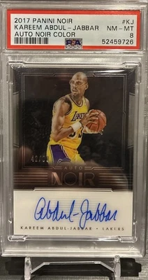 2017-18 Noir auto KAREEM ABDUL-JABBAR 42/99 #ANC-KJ HOF  PSA 8. POP 1 🔥🔥 - Image 1 of 4