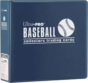 Ultra PRO - 3" Baseball Card Album (Blue), Trading Sports Card Collector Protect - Picture 1 of 1