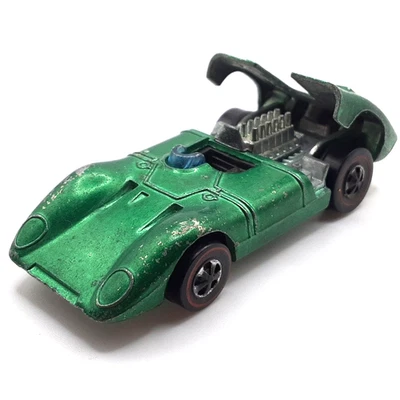 Hot Wheels Redline Ferrari 312P 1970 Green Black Int. Made In United States - Image 1 of 4