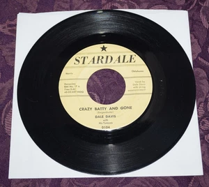 DALE DAVIS With His TOMCATS - Crazy Batty & Gone 45 STARDALE #104 ROCKABILLY - Bild 1 von 11