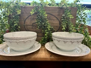 Matceramica Batalha Blue Plate And Bowl Set Of Two - Picture 1 of 6