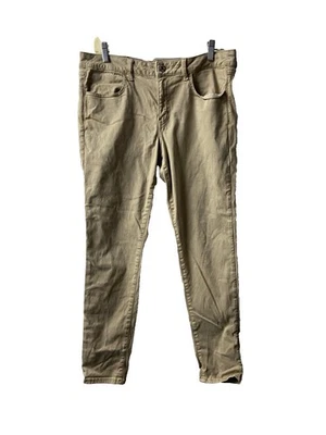 American Eagle Outfitters Chinos Womens 14 Tan Skinny Career Casual Mid Rise - Image 1 of 4