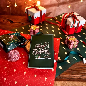 Tarjeta de Navidad emergente Winter Wonderland, iluminación y música - Te deseamos una m... - Imagen 1 de 7