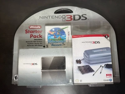 Nintendo 3DS Cosmo Black Console Bundle Unopened Brand New - Image 1 of 2