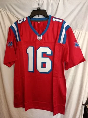 Camiseta de fútbol americano Shane Falco #16 The Replacements Ohio State cosida roja talla M Foto 1 de 4