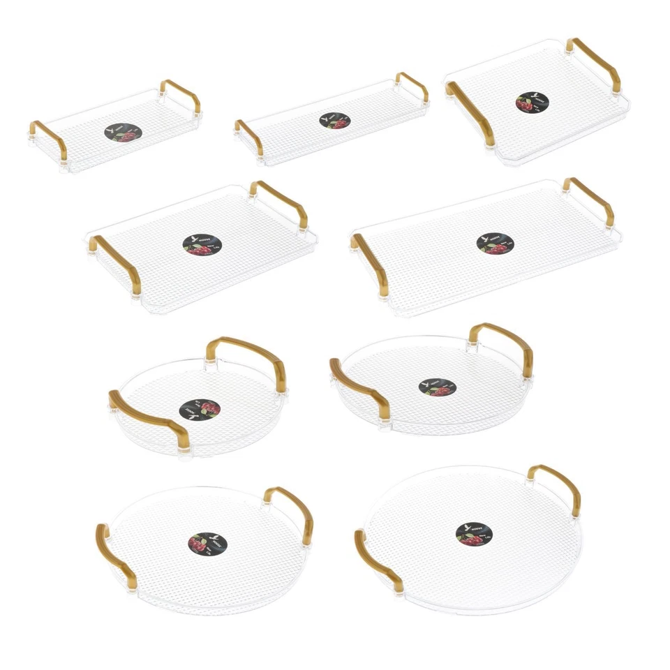 Transparentes Acryl-Serviertablett, Toilettenartikel-Tablett für Küche und - Bild 1 von 1