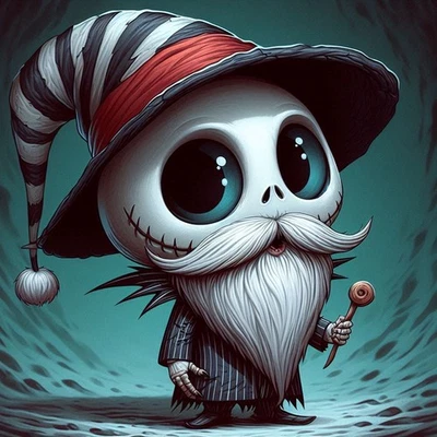 JACK SKELLINGTON (1) GONK CROSS STITCH PATTERN - Image 1 of 2
