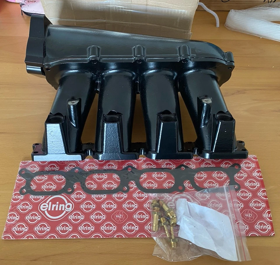 1.8t 20v Motorsport Ansaugbrücke Big Port Pulverbeschichtet Bearbeitet Vw Audi - Bild 1 von 4