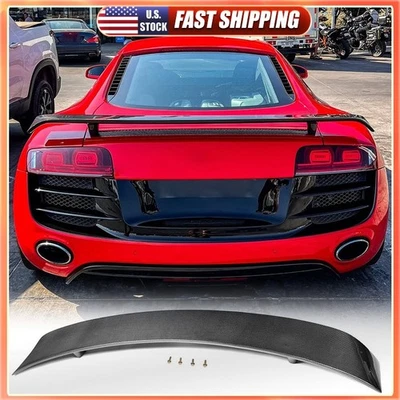 Se adapta a Audi R8 GT V8 V10 2008-2015 alerón trasero maletero alerón labio del ala carbono real Foto 1 de 4