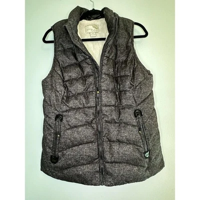 Chaleco para mujer Green Tea carbón con interior grueso de piel sintética talla mediana Foto 1 de 4