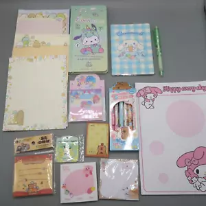Lote de papelería Pochacco Sanrio bolígrafo anime bloc de notas notas adhesivas - Imagen 1 de 9