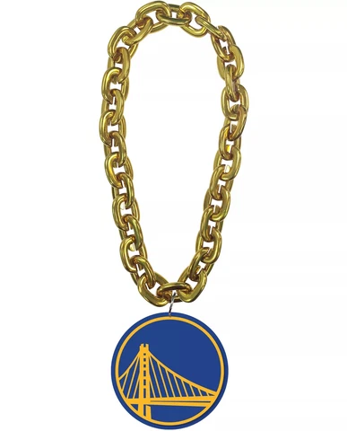 Golden State Warriors NBA Fan Chain 10 Inch 3D Foam Necklace Cover