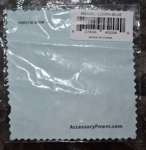 Professional Quality Microfiber Lenscloth -Blue- (Brand New) - Picture 1 of 3