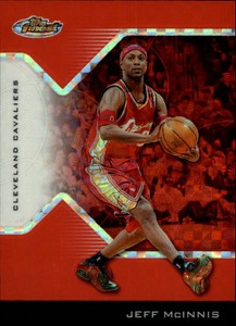 2004-05 Finest X-Fractors Red Cavaliers Basketball Card #54 Jeff McInnis/99