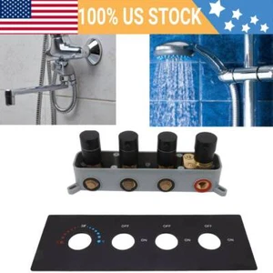 3 Way Shower Diverter Valve Thermostatic Mixer Valve Outlet Shower Valve Kit - Picture 1 of 23
