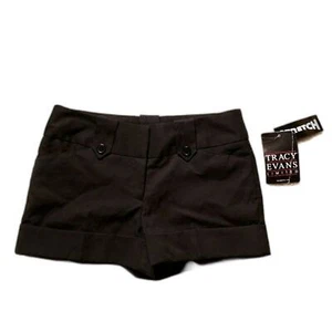 Tracy Evans Limited Chino Shorts - Stretch Size 3 - Rich Black - NWT - Picture 1 of 9
