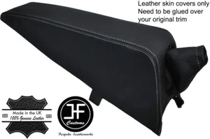 CUBIERTAS DE CUERO PARA CONSOLA DE PUNTO BLANCO Y FRENO DE MANO PARA TRIUMPH SPITFIRE MK4 - Imagen 1 de 3