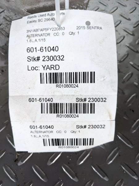 Alternator Fits 13-19 SENTRA 1080024 - Image 1 of 4