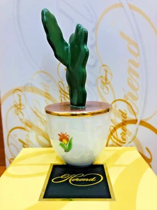 HEREND small cactus flower in a pot figurine,Kimberly pattern,4"high,brand new - Picture 1 of 5