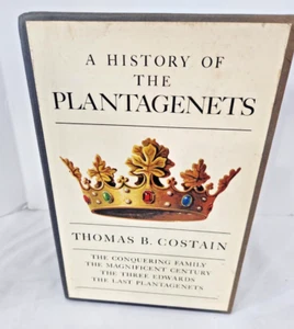 A History of the Plantagenets Thomas Costain 1962 Doubleday 4 Vols Set Slipcase - Picture 1 of 10
