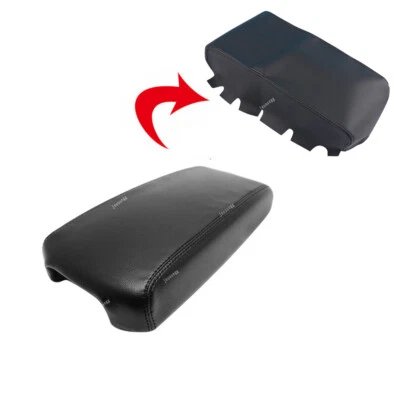 Microfiber Leather Console Lid Armrest Cover For Nissan Altima 2013-2018 Black Foto 1 de 4