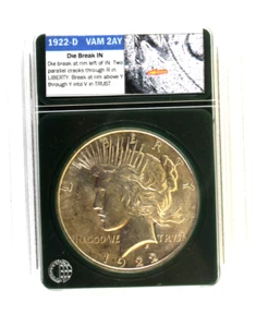 1922-D VAM-2AY Die Break Left of IN, File Lines Reverse - Picture 1 of 5