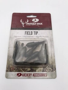 MOSSY OAK Archery Field Tip Point 100 GR - 9/32 - Carbon & Alum. Arrow - Picture 1 of 3