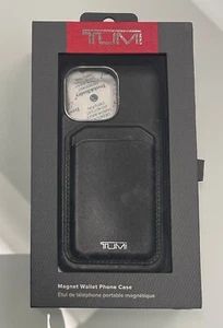 TUMI Black Magnet Wallet Case for iPhone 13 Pro - Picture 1 of 8