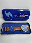 Genie Fossil Watch w Metal Tin  Vintage 90s Disney Aladdin UsedExcellent