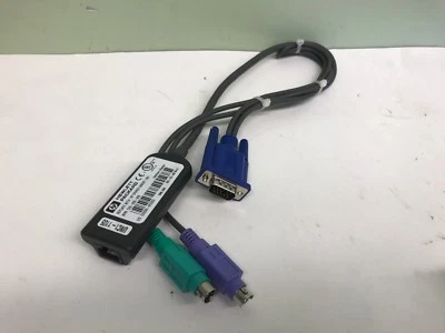262588-B21 286597-001 396632-001 HP KVM CAT5 1-Pack PS/2 Interface Adapter - Image 1 of 2