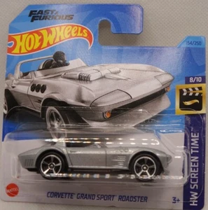Hot Wheels Corvette Gand Sport Roadster HW Screen Time 8/10 2023 154/250 HKH90 - Imagen 1 de 7